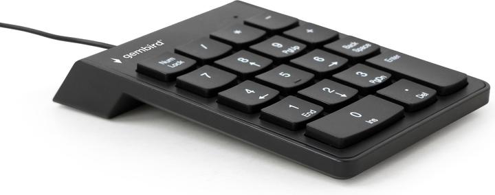 Produktbild Gembird KPD-U-02 Numerische Tastatur USB PC Schwarz (Nummernblock, Kabelgebunden)