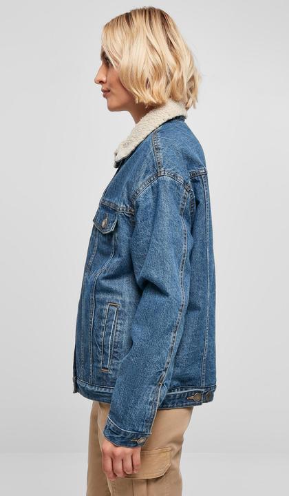 Actual product image Urban Classics Ladies Oversized Sherpa Denim Jacket (3XL)