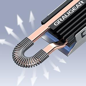 Image du produit Graugear Dissipateur de chaleur SSD M.2NVMe 2280 pour PS5