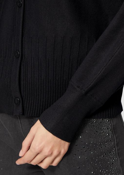 Produktbild s.Oliver Strickjacke Strickjacke mit Strukturmuster am Saum (36)