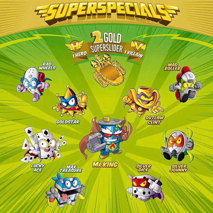 Produktbild Magic Box Super Zings Things Golddose mit 9 Figuren Serie 3