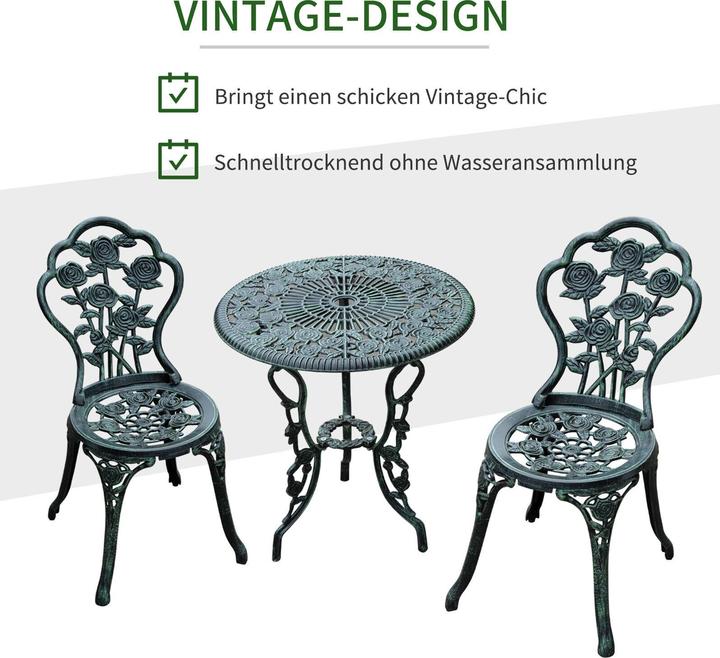 Produktbild Outsunny Bistroset (60 x 69 cm)