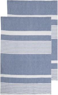 Image du produit Sagaform Set de 2 draps de hammam bleu (50 x 70 cm)