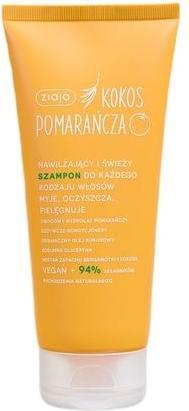 Ziaja Kokosnuss Orange Feuchtigkeitsspendendes und erfrischendes Shampoo für alle Haartypen 200ml (200 ml, Flüssiges Shampoo)