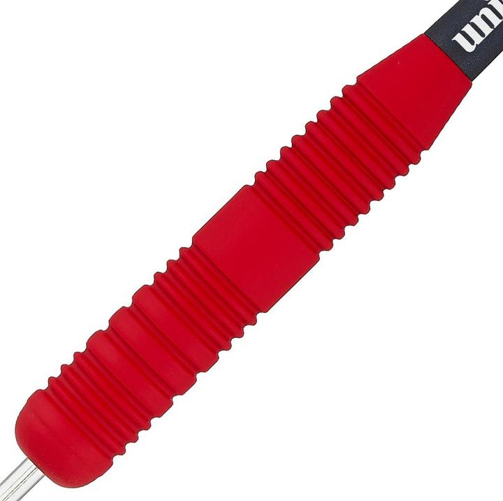 Actual product image Unicorn Core Plus Rubberised Red Steel Darts 1 set (21 g)