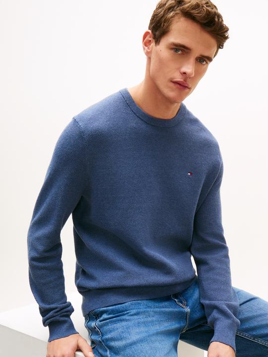 Produktbild Tommy Hilfiger Einfacher Struktur-Crewneck-Pullover (S)