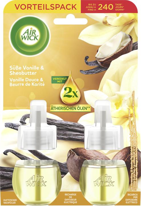 Air Wick AIRWICK Raumduft-Nachfüller DUO Vanille 2x 19 ml, 2 St.
