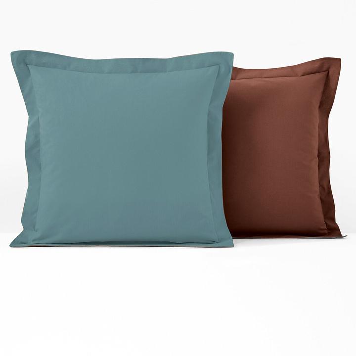 Image du produit La Redoute Interieurs Coton Bicolore (Taie d'oreiller, 50 x 70 cm)