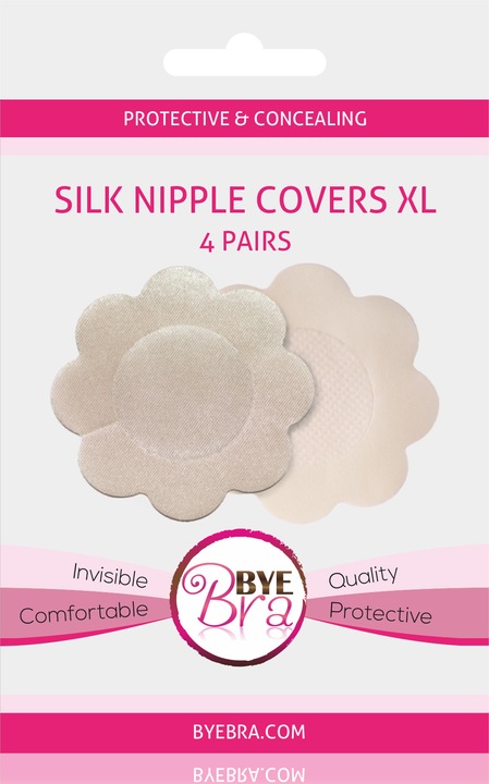 Actual product image Bye Bra Silk Nipple Covers (XL, pack of 3)