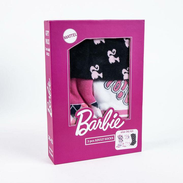 Actual product image Cerda BARBIE - Pack de 3 Paires de Chaussettes (Taille 36-43) (pack of 3, 36 - 43)