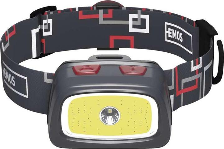 Actual product image Emos CREE LED + COB LED Headlamp 3x AAA, 330 lm, 65 m (330 lm)