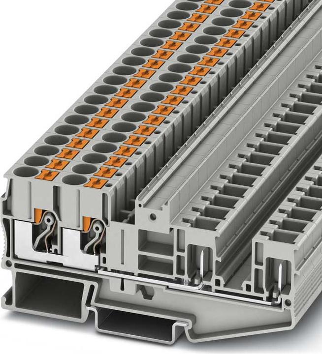 Actual product image Phoenix Contact PT 6-QUATTRO/2P 3061826 Feed-through terminal 0.50 mm² 6 mm² Gray 50 pcs.