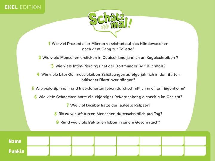 Immagine prodotto Schätz mal! Ekel Edition (Tedesco)