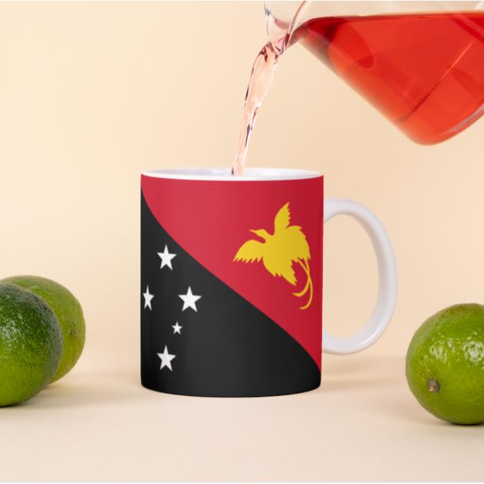 Tinisu, Tasse, Papua-Neuguinea Tasse Flagge Pot Kaffeetasse National Becher Kaffee BÃ¼ro Tee (325 ml, 1 x)