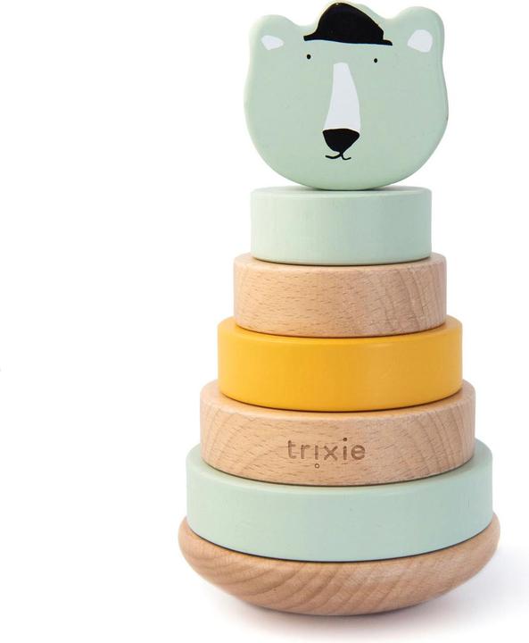 Actual product image Trixie Baby Wood stacking toy