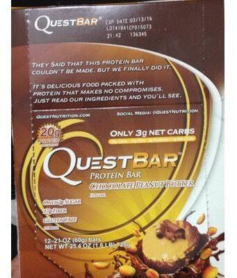 Produktbild Quest QuestBar (Chocolate Peanut Butter, 1 Stk., 720 g)