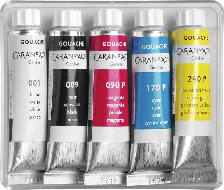 Image du produit Caran d'Ache Gouache Studio Tuben 21ml Kartonschachtel (Multicolore, 50 ml)