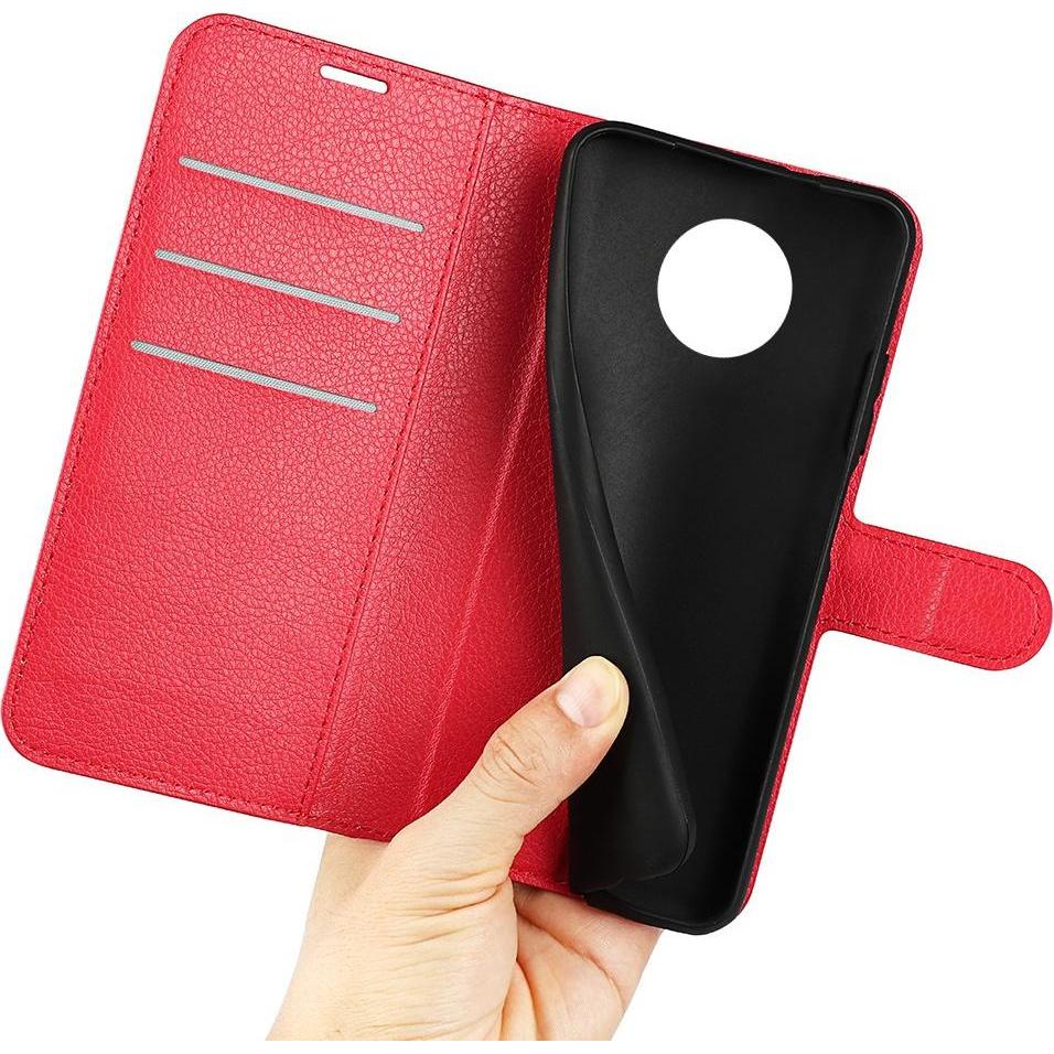 Thumbnail - Cover-Discount Nokia G50 - Leder Etui Hülle rot (Nokia G50), Smartphone Hülle, Rot