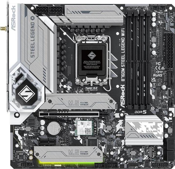 AsRock B760M Steel Legend (LGA 1700, Intel B760, mATX)