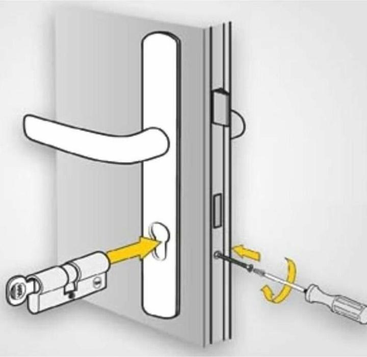 Yale Schliesszylinder 30 x 40 mm Messing (Profile cylinder)
