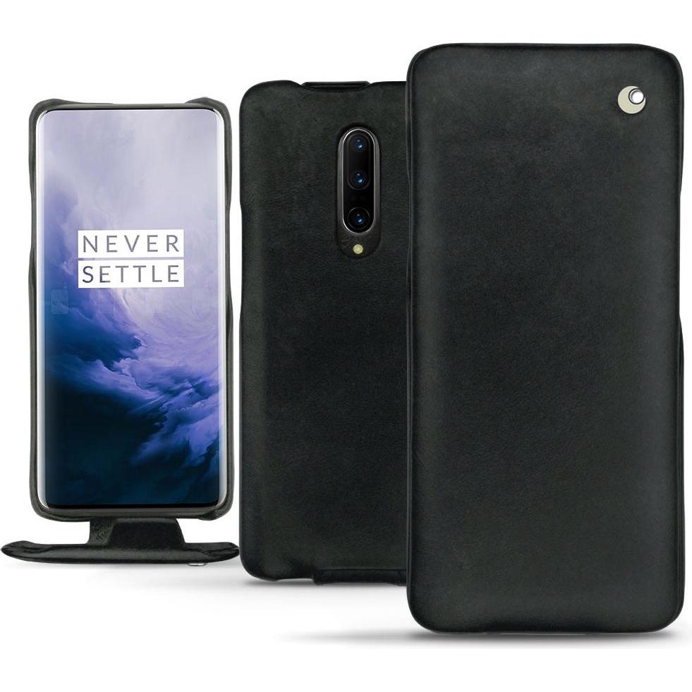 Thumbnail - Noreve Lederschutzhülle vertikal (OnePlus 7 Pro), Smartphone Hülle, Schwarz