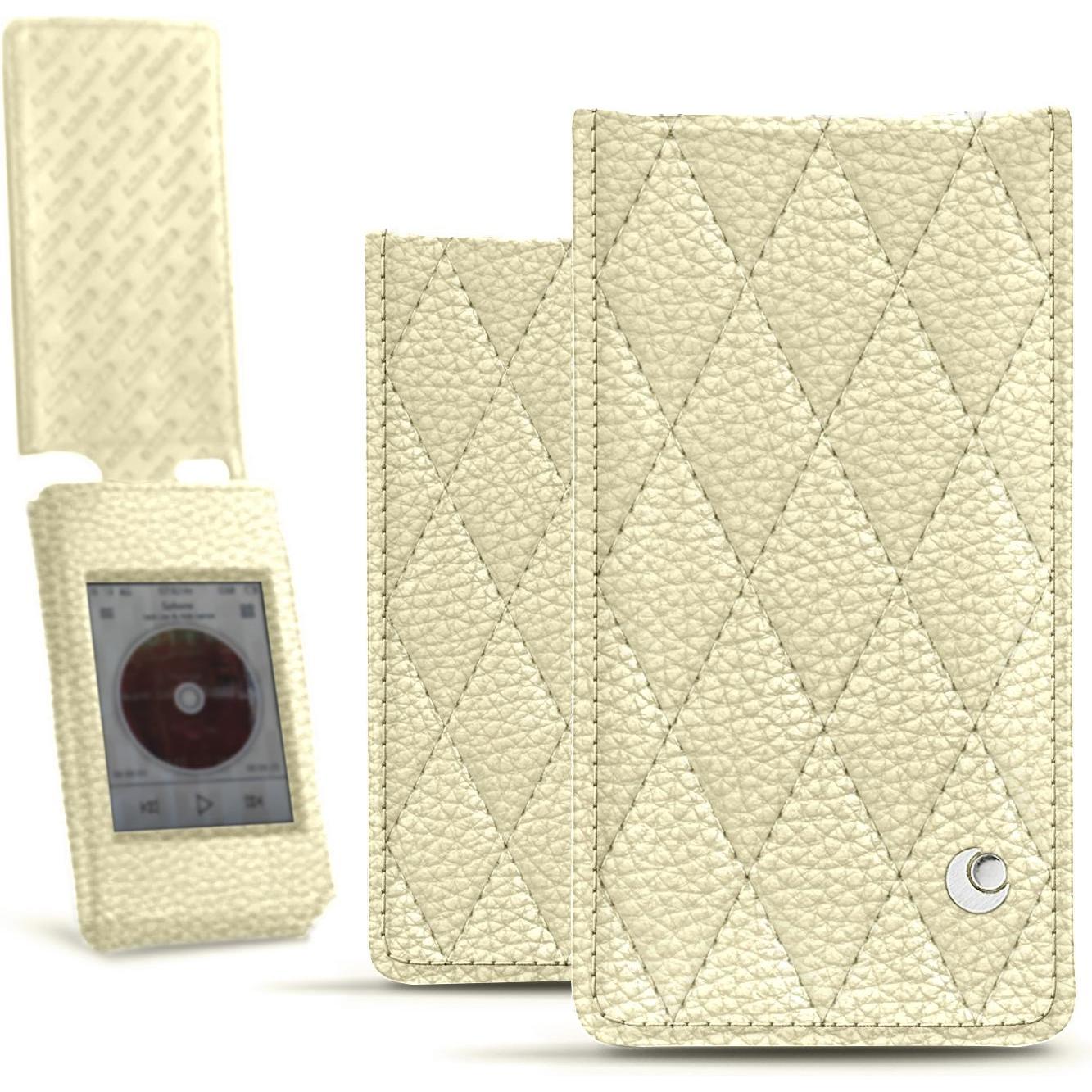 Noreve Cover in pelle verticale, Cover + Custodia MP3, Bianco