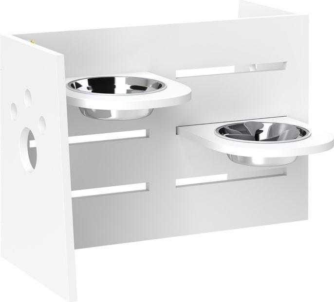 Actual product image Swisshandel24 Hundenapf erhöht, Höhenverstellbar Futternapf für Hunde mit Separatem Design (1 l)