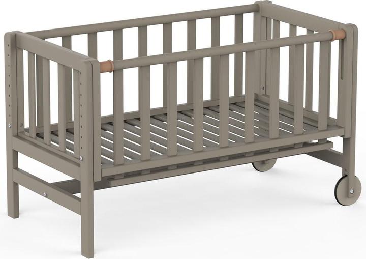 Geuther Co -Sleeper, Versuversbed, Crib - mit Rädern - 45 x 90 cm - Babybett bis 9 kg - Festes Buche (45 x 90 cm)