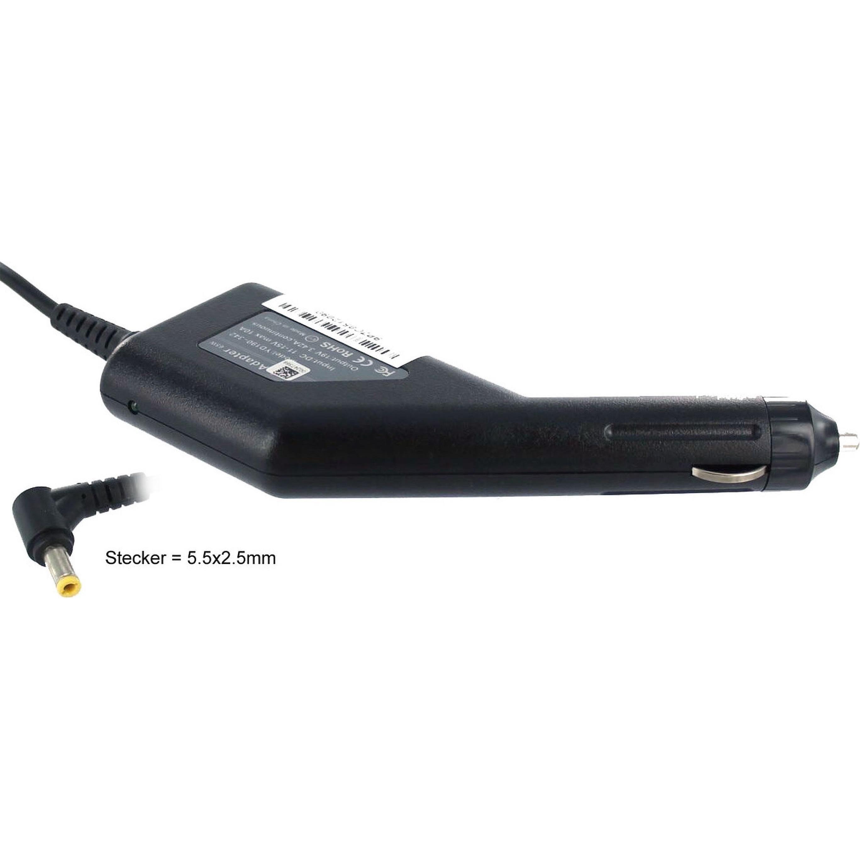 AGI KFZ Ladekabel kompatibel mit Toshiba Portege Z930-108 - Notebook-Modul, Notebook Netzteil, Schwarz