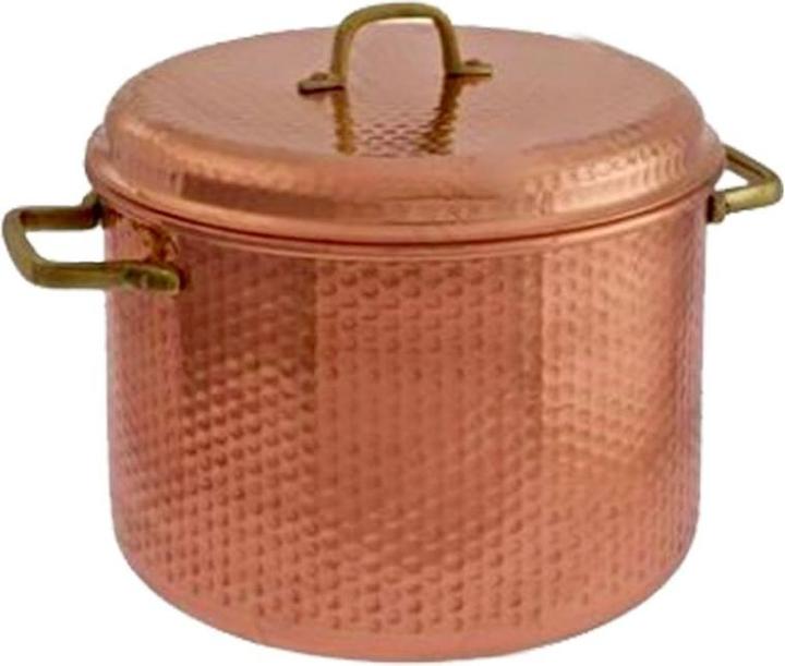 Produktbild Ich-zapfe Kupfertöpfe Gehämmert Mit Griffen 24 cm (24 cm, Kochtopf, Kupfer)