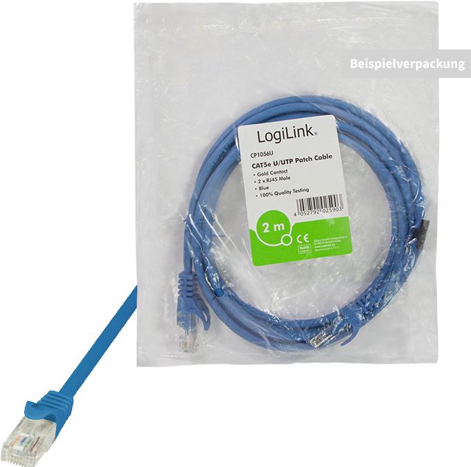 Produktbild LogiLink Netzwerkkabel (U/UTP, CAT5e, 2 m)
