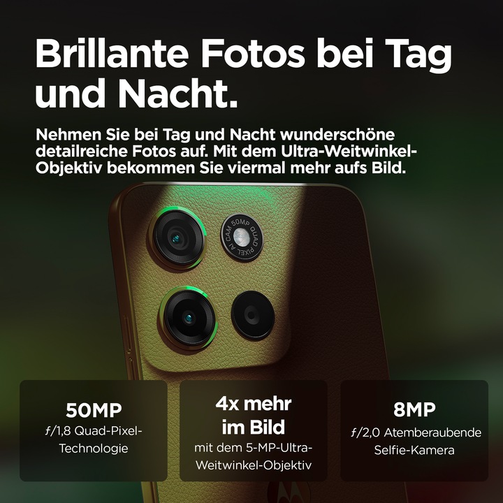 Actual product image Motorola moto g15 (128 GB, Iguana Green, 6.72", Dual SIM, 50 Mpx, 4G)