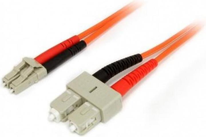 Produktbild StarTech 2 m Multimode 50/125 Duplex LWL-Patchkabel LC - SC - Glasfaser Netzwerkkabel (2 m)
