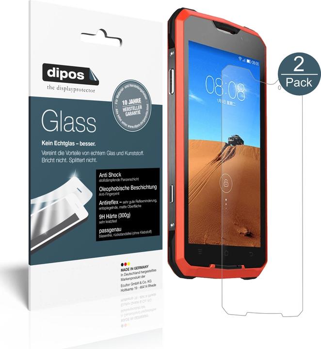 Actual product image Dipos Screen Protector Anti-Shock (2 Piece, Rugum V1)