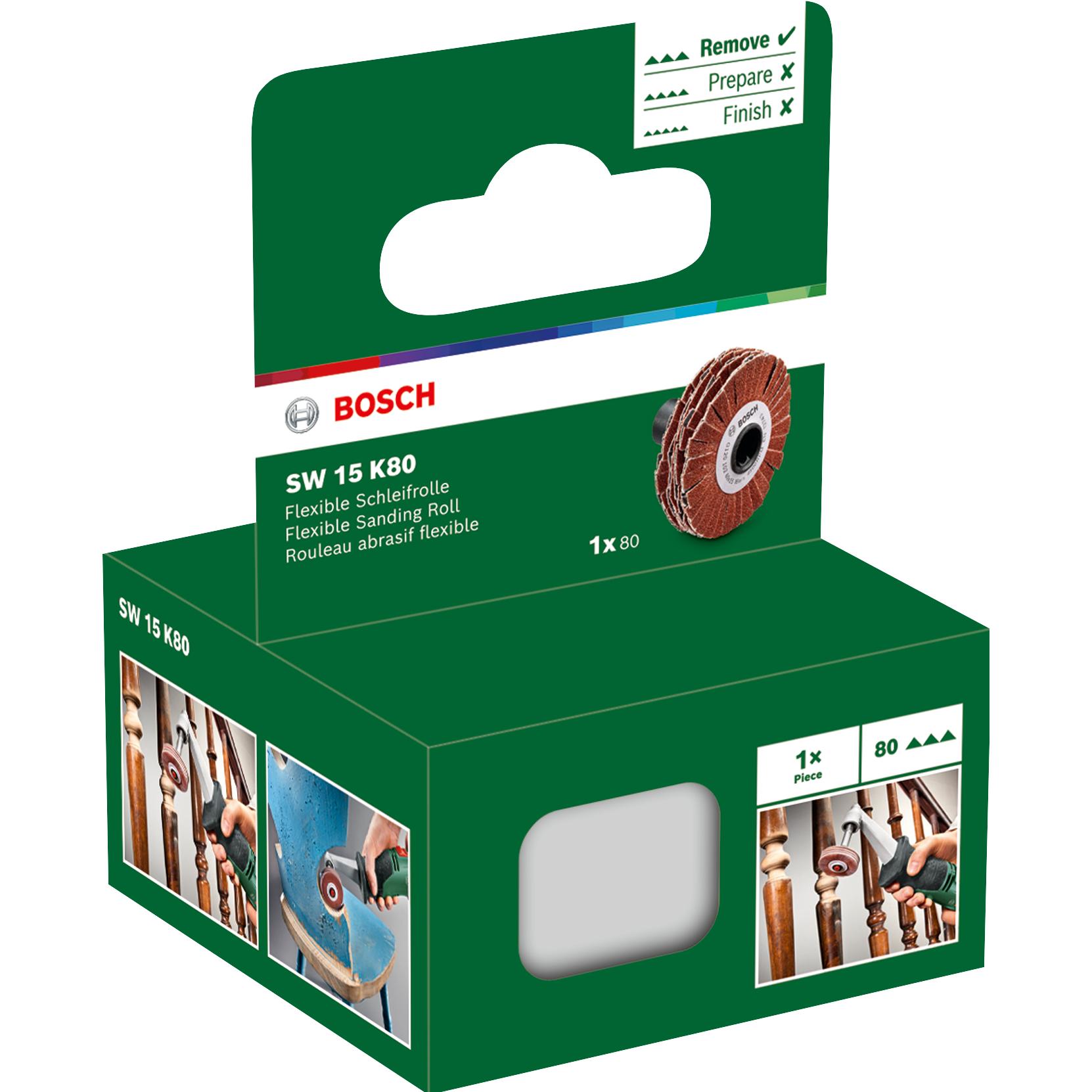 Thumbnail - Bosch Home & Garden, Schleifmittel, Flexible Schleifrolle SW 15 K80 für PRR 250 ES und Texoro (80)