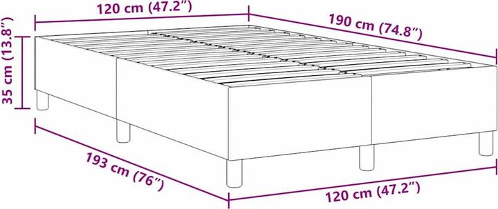 Produktbild vidaXL Plattformbett (120 x 190 cm)