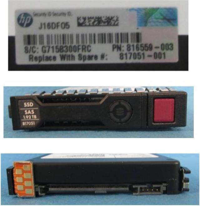 Image du produit HPE SSD 1.92TB Hot-Plug SAS (1920 Go, 2.5")