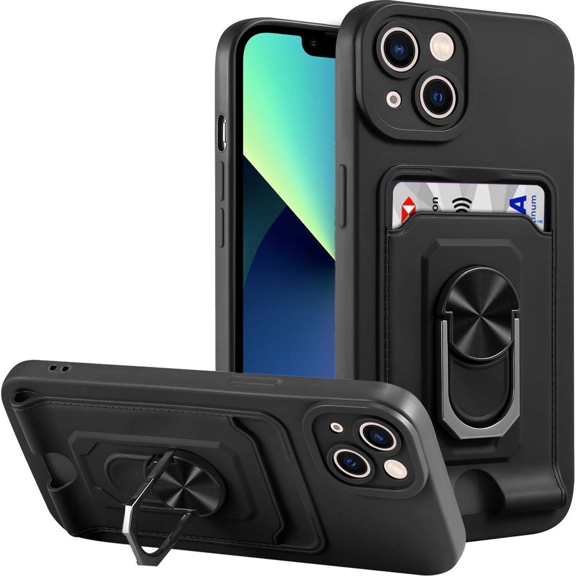 König Design Hülle Handy Schutz für Apple iPhone 14 Serie Case Cover Tasche Etuis Kartenfach (Apple iPhone 14 Plus), Sma...