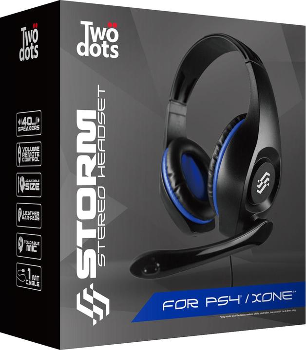 Immagine prodotto Two Dots Cuffie Storm Blu PS4 (Cablato)