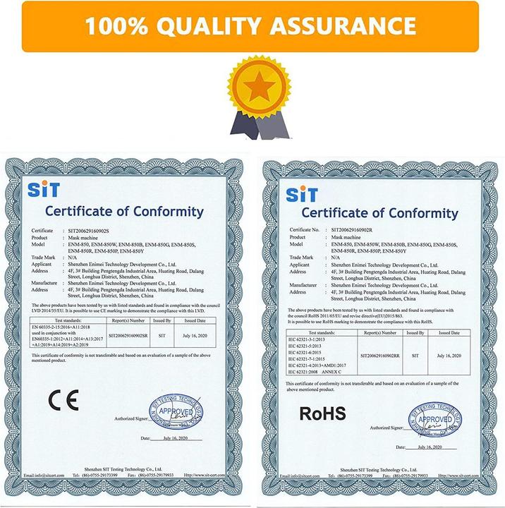 Actual product image Gegong Face Mask Maker Machine