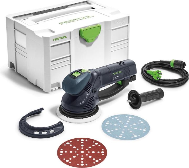 Actual product image Festool RO 150 FEQ-Plus ROTEX Geared eccentric sander 720W, 5mm stroke + Systainer Case + 50x (Eccentric grinder, 720 W)