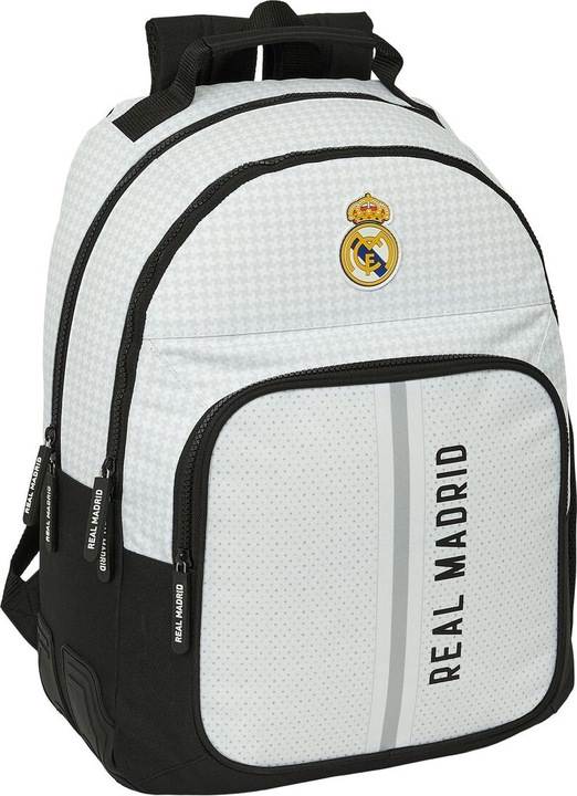 Real Madrid CF Zaino scuola Real Madrid C.F. 24/25 Bianco Grigio 32 x 42 x 15 cm