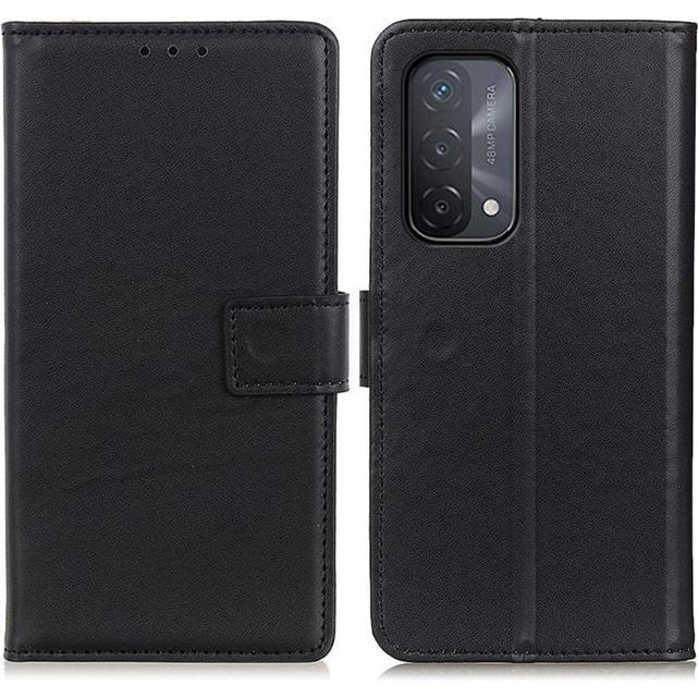 Thumbnail - MU Classic Classic II Leder Bookcover Series (Oppo A74 5G), Smartphone Hülle, Schwarz