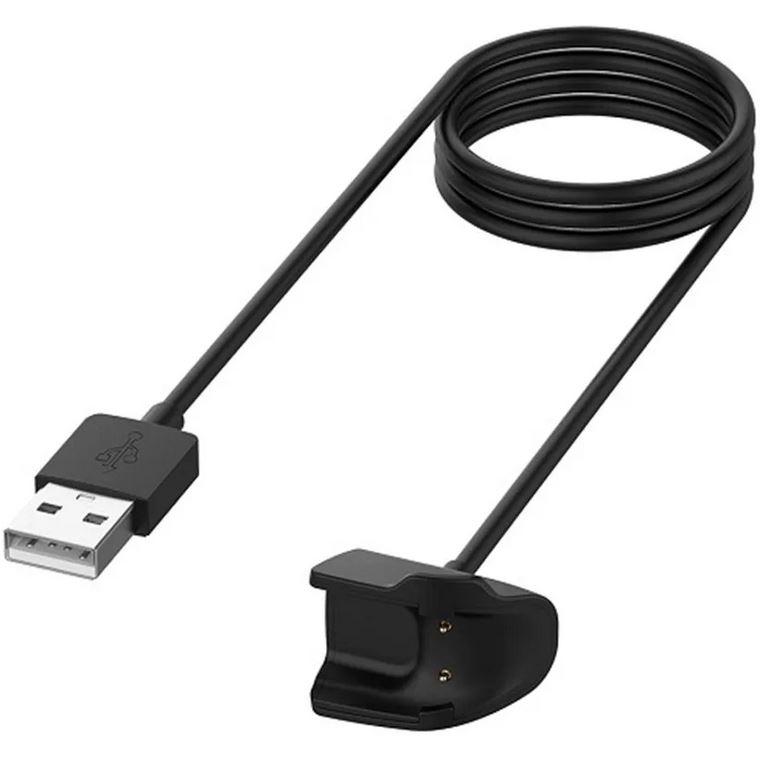PhoneLook USB Lade & Datenübertragungs Kabel Samsung Galaxy Fit e (SM-R375), Smartwatch Zubehör, Schwarz