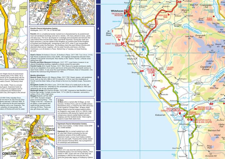 Actual product image Lake District A-Z Visitors Map