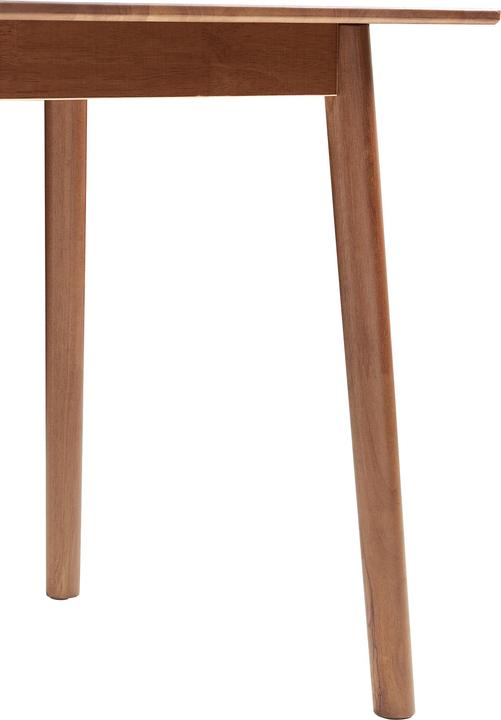 Produktbild En.Casa Esstisch Klijori für 2 Personen 75x75x74 cm Holz Walnussoptik