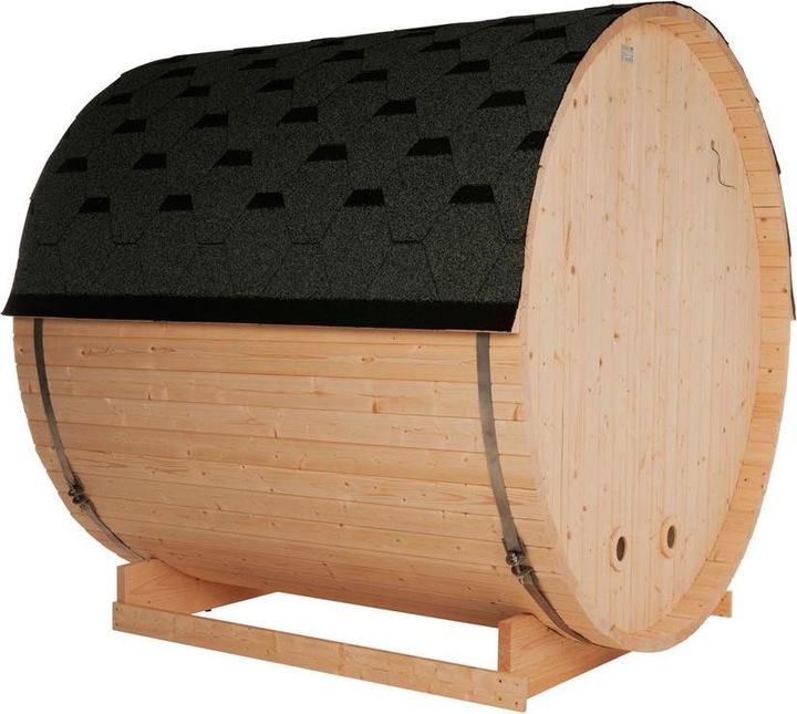 Produktbild Home Deluxe Outdoor Sauna Fasssauna AQUILA L- 195 x 180 cm für 4 Personen - Sauna mit 6kW Ofen