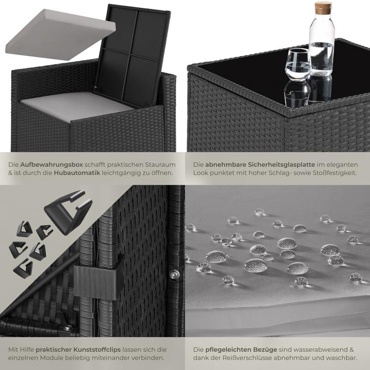 Produktbild tectake Rattan Lounge Verona