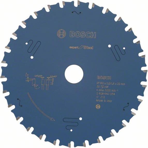 Thumbnail - Bosch Professional Zubehör, Sägeblatt, Kreissägeblatt Expert for Steel, 184 x 20 x 2,0 mm, 48