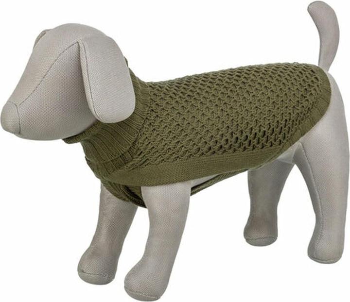 Actual product image Trixie Norwood pullover, M: 45 cm, olive green (M, Dog jumper)